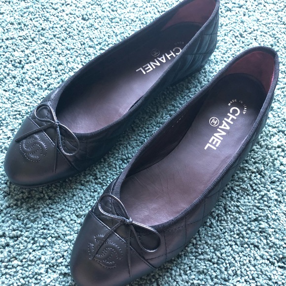 Chanel black quilted flats size 40 - Picture 6 of 7